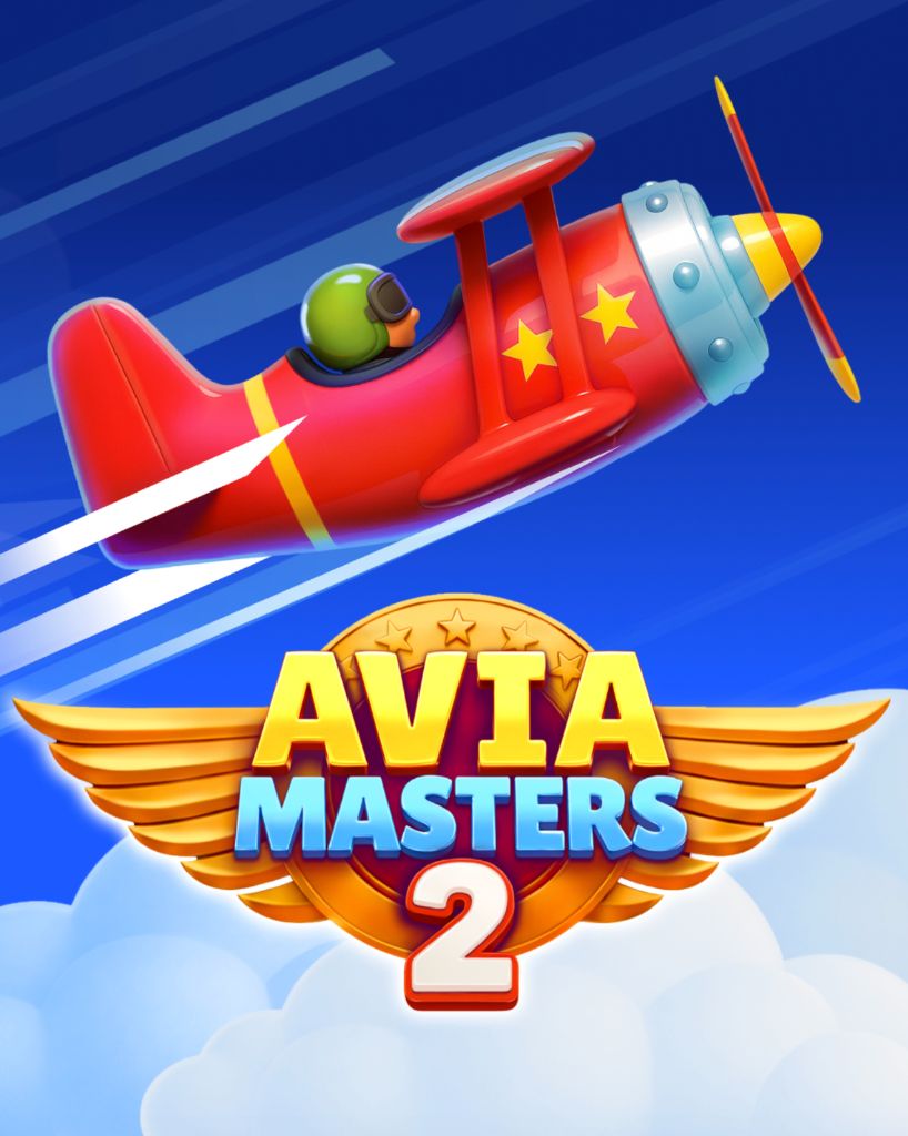 Постер Aviamasters 2 — красный биплан над облаками